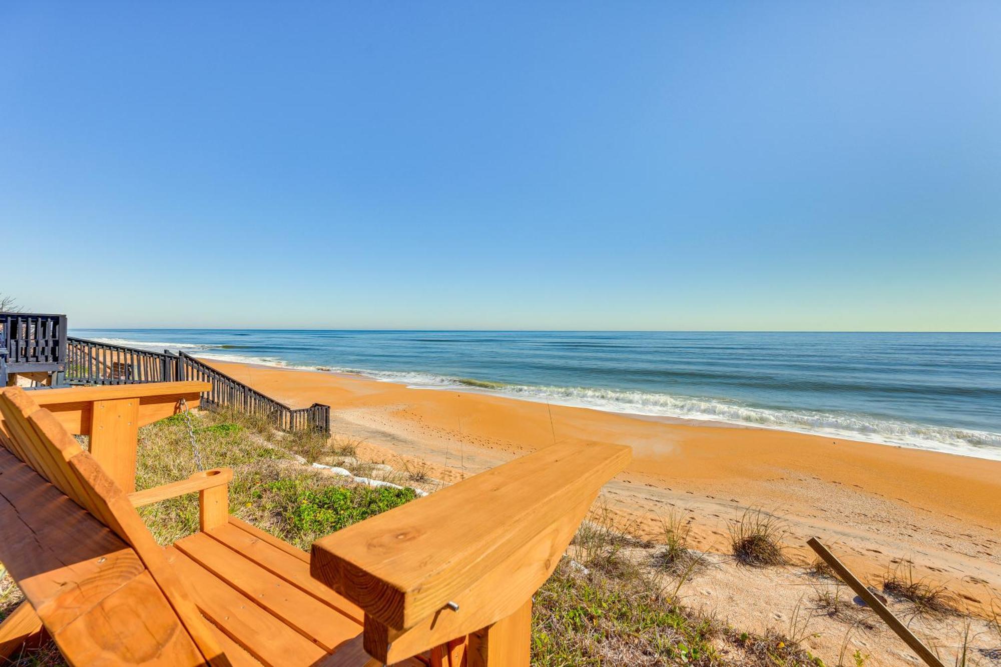 Oceanfront Oasis In Flagler Beach With Deck And Views! Exteriör bild