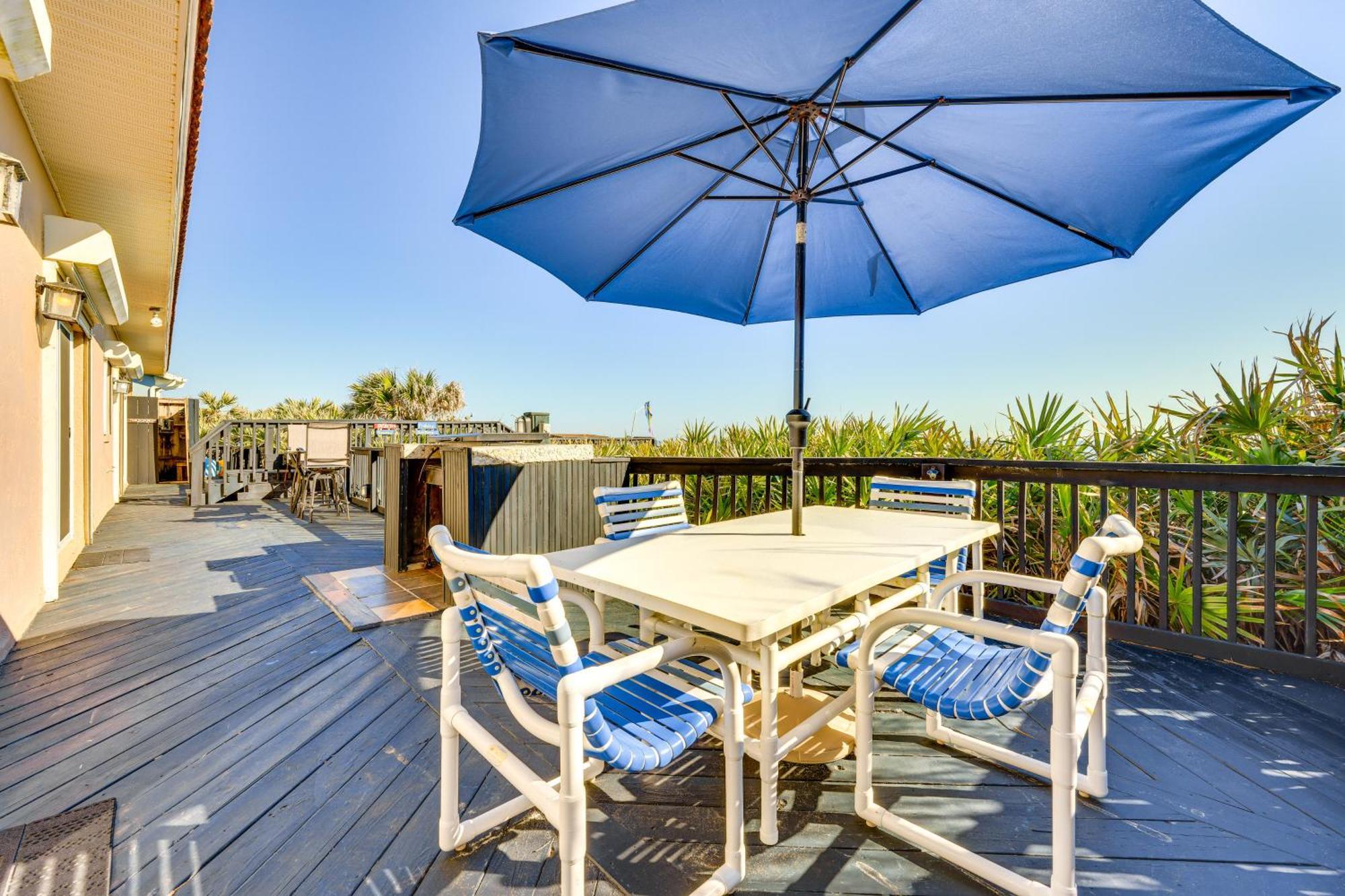Oceanfront Oasis In Flagler Beach With Deck And Views! Exteriör bild
