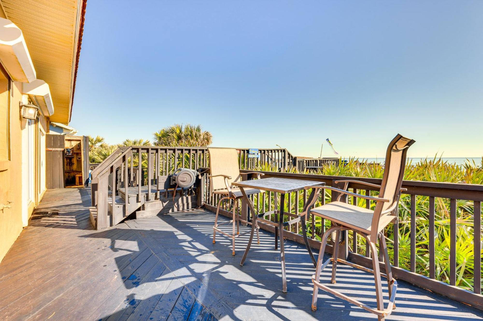 Oceanfront Oasis In Flagler Beach With Deck And Views! Exteriör bild