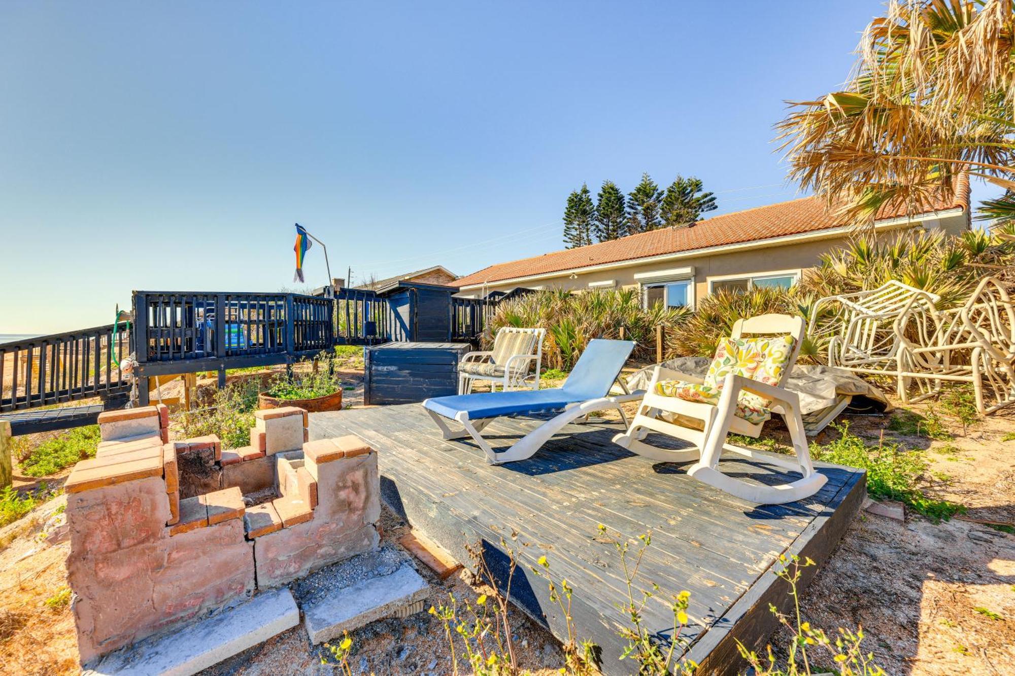 Oceanfront Oasis In Flagler Beach With Deck And Views! Exteriör bild