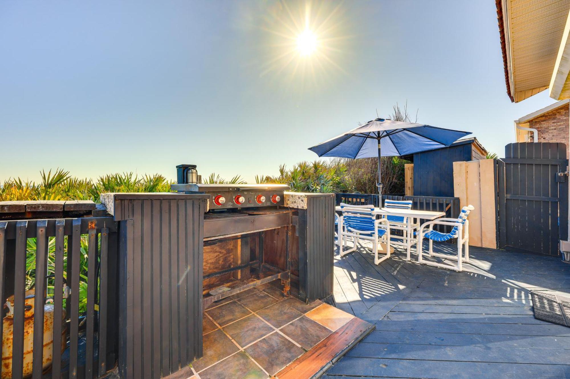 Oceanfront Oasis In Flagler Beach With Deck And Views! Exteriör bild