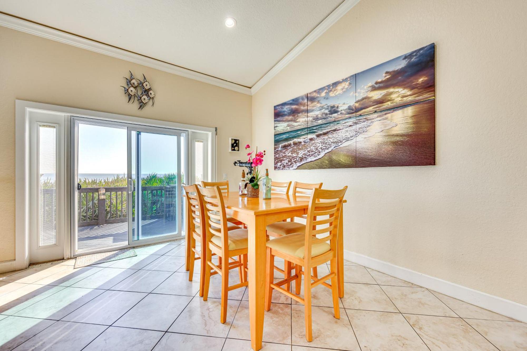 Oceanfront Oasis In Flagler Beach With Deck And Views! Exteriör bild