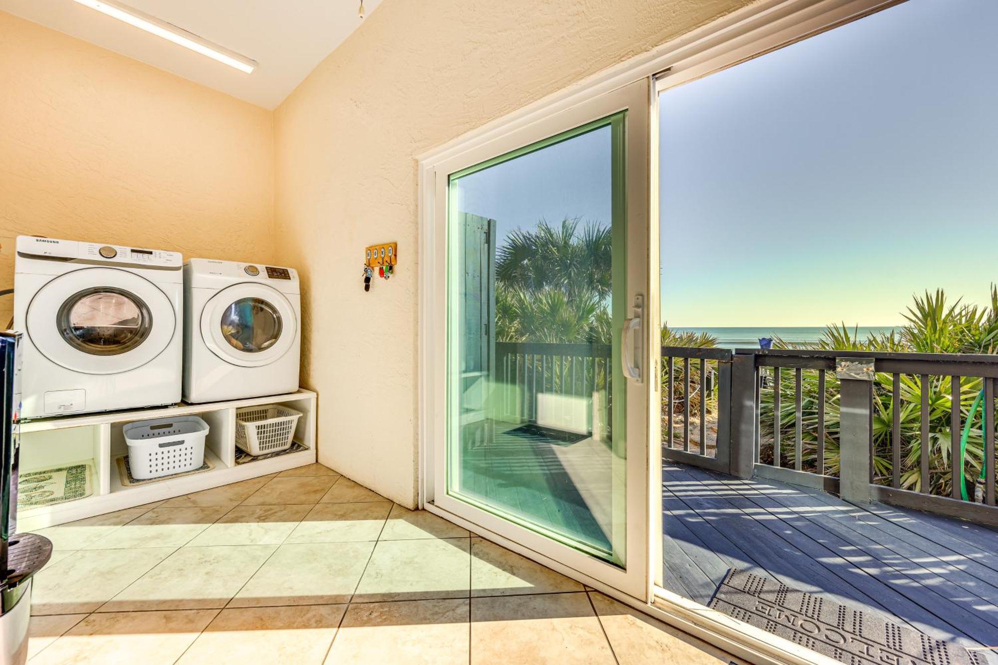 Oceanfront Oasis In Flagler Beach With Deck And Views! Exteriör bild